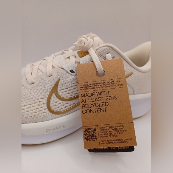 NEW Nike Quest 6 Road Running Shoe In Phantom&MatallicGold&Sail Size W:13 M:10.5 main image 5
